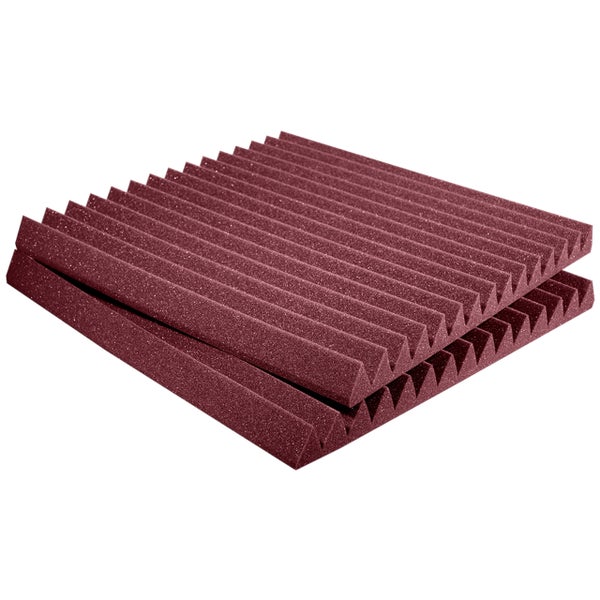Auralex Studiofoam Wedges Burgundy 61x61x5cm absorber rood (12-delig)