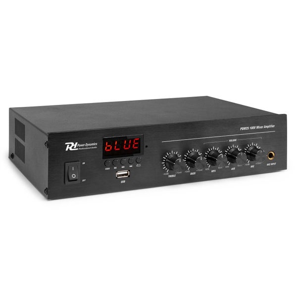 Power Dynamics PDM25 100V & 4/8/16 Ohm mono-versterker - 25 Watt