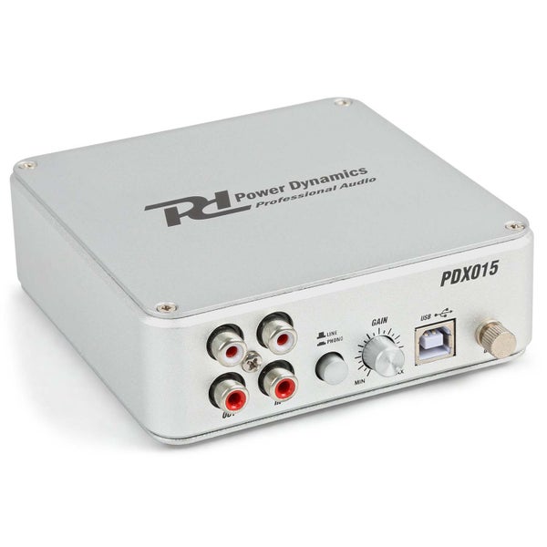 Power Dynamics PDX015 phono/line voorversterker met USB