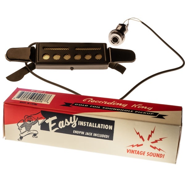 Recording King RC-GFP-1 Gold Foil Soundhole Pickup klankgat element voor akoestische gitaar