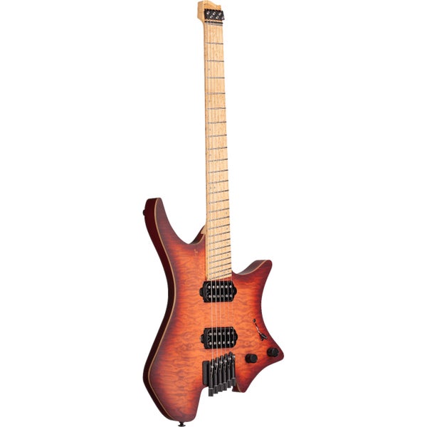 Strandberg Boden Original NX 6 Autumn Red headless elektrische gitaar met venture gigbag
