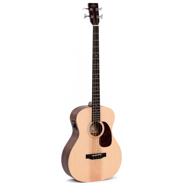 Sigma Guitars BME elektrisch-akoestische basgitaar met softshell koffer