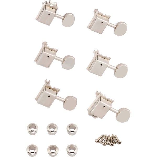 Fender Vintage-Style Strat®/Tele® Tuners Nickel stemmechanieken voor elektrische gitaar (set van 6)