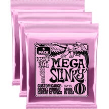 Ernie Ball 3213 Mega Slinky Nickel Wound 10,5-48 snaren voor elektrische gitaar (3 sets)
