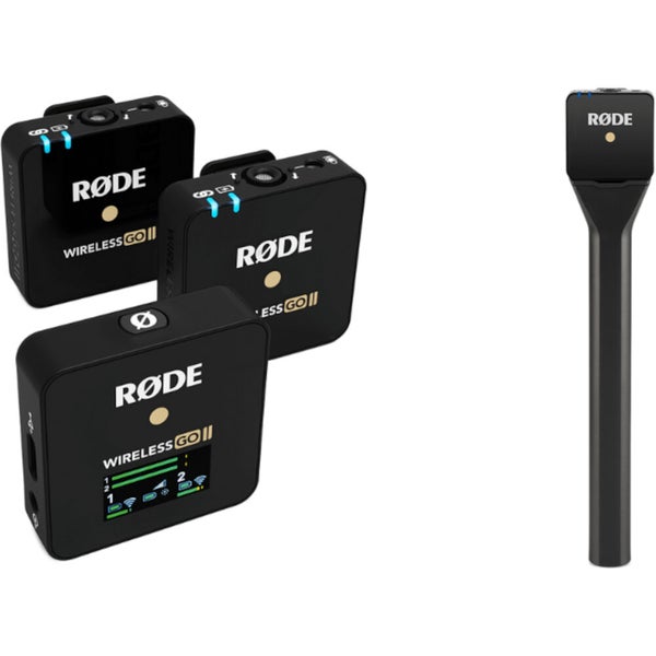 Rode Wireless Go 2 met Interview Go houder