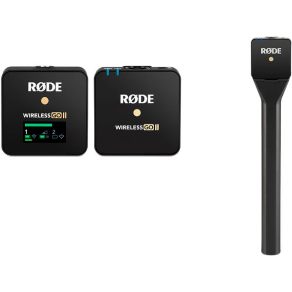 Rode Wireless Go 2 Single met Interview Go houder