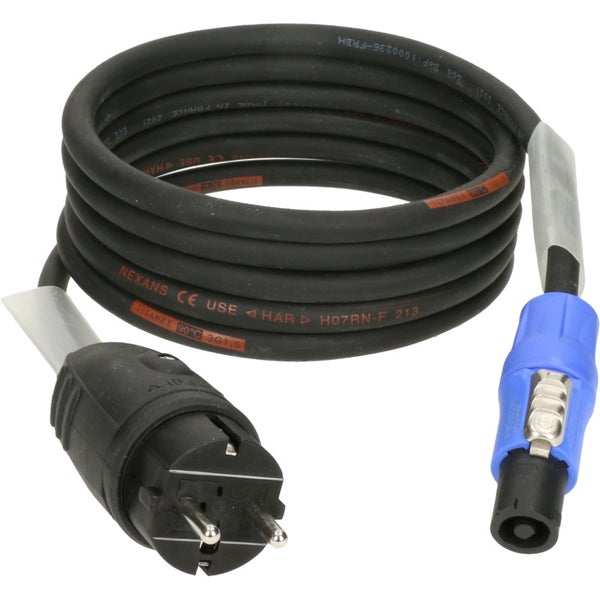 Klotz PT1-GA0010 stroomkabel 1.5 mm² Schuko - powerCON A 1m